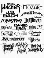 Heavy Metal-style Classical Composers Black Shirt