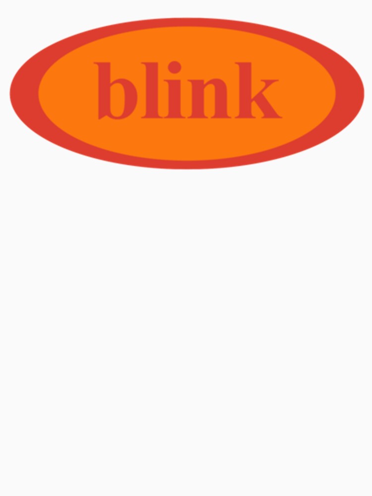Vintage BLINK 182 Pre 182 Oval Logo Design - RedOrange Shirt