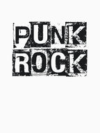 Punk Rock Black Grunge Block Shirt