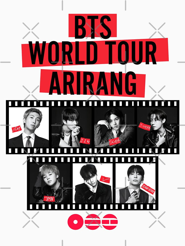 BTS ARIRANG WORLD TOUR BLACK AND WHITE Shirt