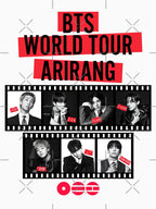 BTS ARIRANG WORLD TOUR BLACK AND WHITE Shirt