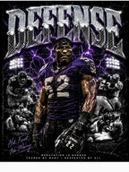 Ray Lewis Vintage Baltimore Defense Graphic Art Shirt
