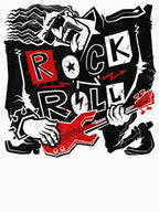 Rock 'N' Roll Electric Guitarist Heavy Metal Rock Music Band Shirt
