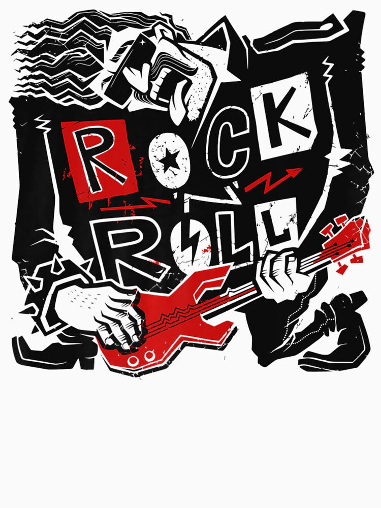 Rock 'N' Roll Electric Guitarist Heavy Metal Rock Music Band Shirt