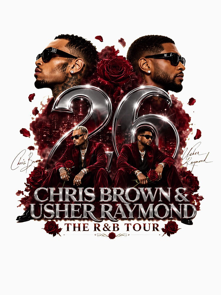 Luxury R&B Legends Crimson Music Tribute Design Shirt