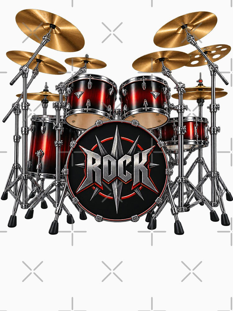 Rock Music Drum Kit Shirt