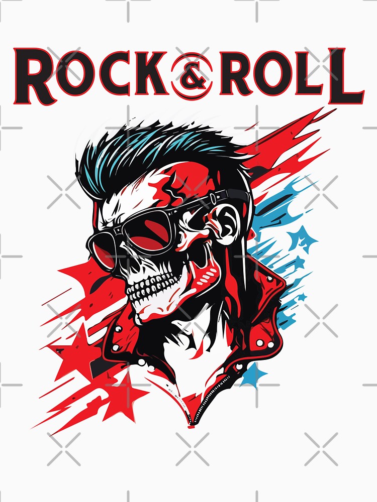 Rock And Roll Will Never Die - Mowhawk Rockstar Shirt