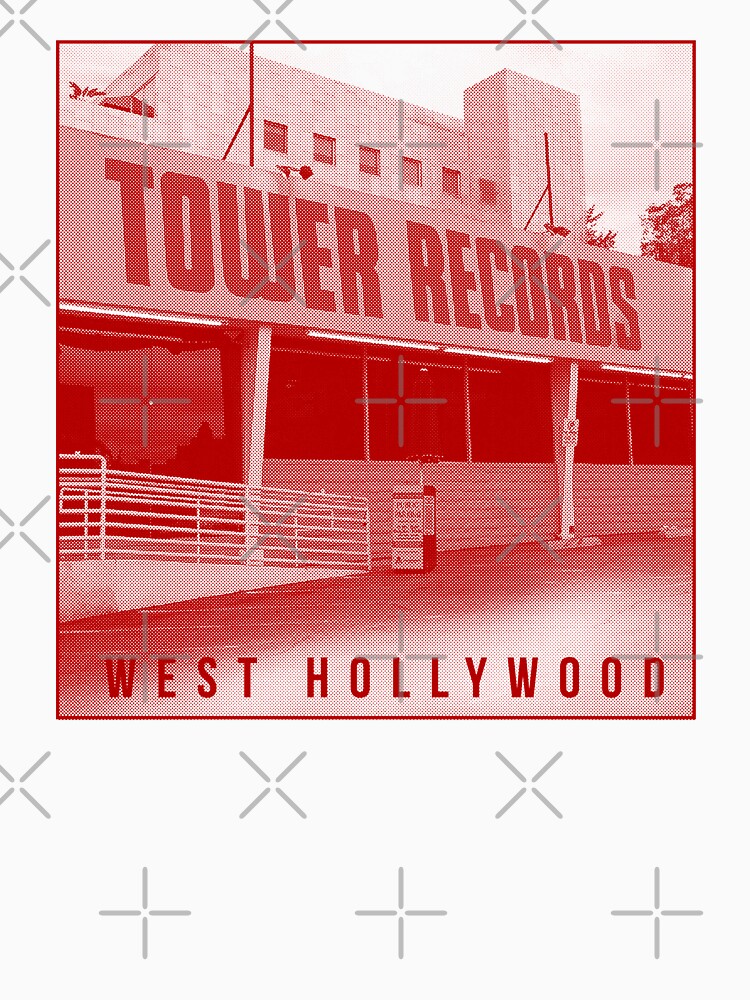 TOWER RECORDS - WEST HOLLYWOOD - VINTAGE - RETRO Shirt