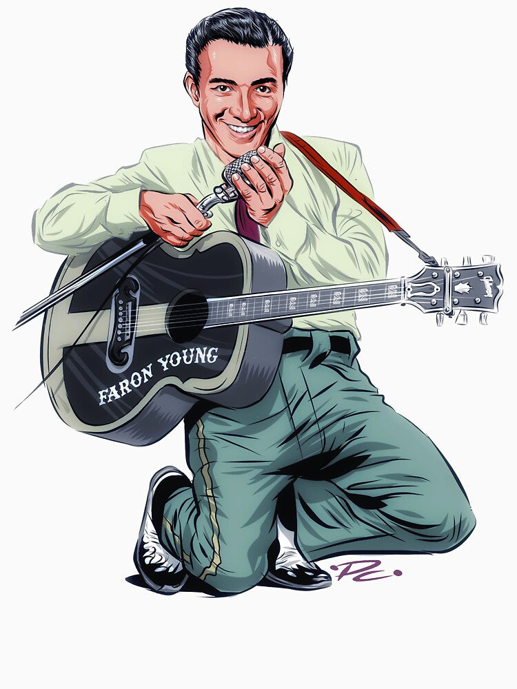 Faron Young - An Illustration By Paul Cemmick Shirt