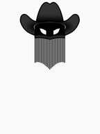 Outlaw Cowboy Minimal Logo Shirt