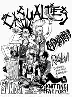 The Casualties Punk Rock Band Vintage Grunge Style Design Shirt