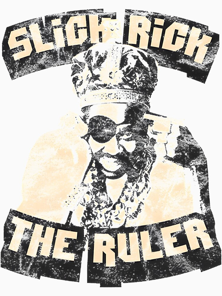 Vintage Style Portrait Of Slick Rick The Ruler Hip Hop Legend Shirt