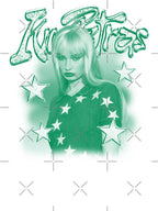 Green Background Synth Pop Singer Shirt