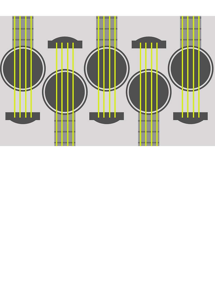 Parallel Strings Acoustic Guitar Pattern Shirt