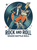 Rock And Roll Shake Rattle Roll Vintage 1950s Greaser Art Shirt