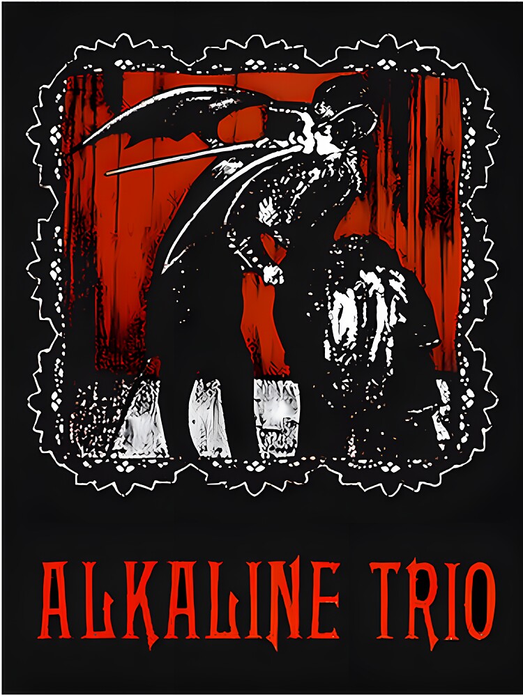 Alkaline Trio Inspired Punk Rock Band Design Shirt