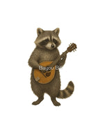 Raccoon With Mandolin Shirt