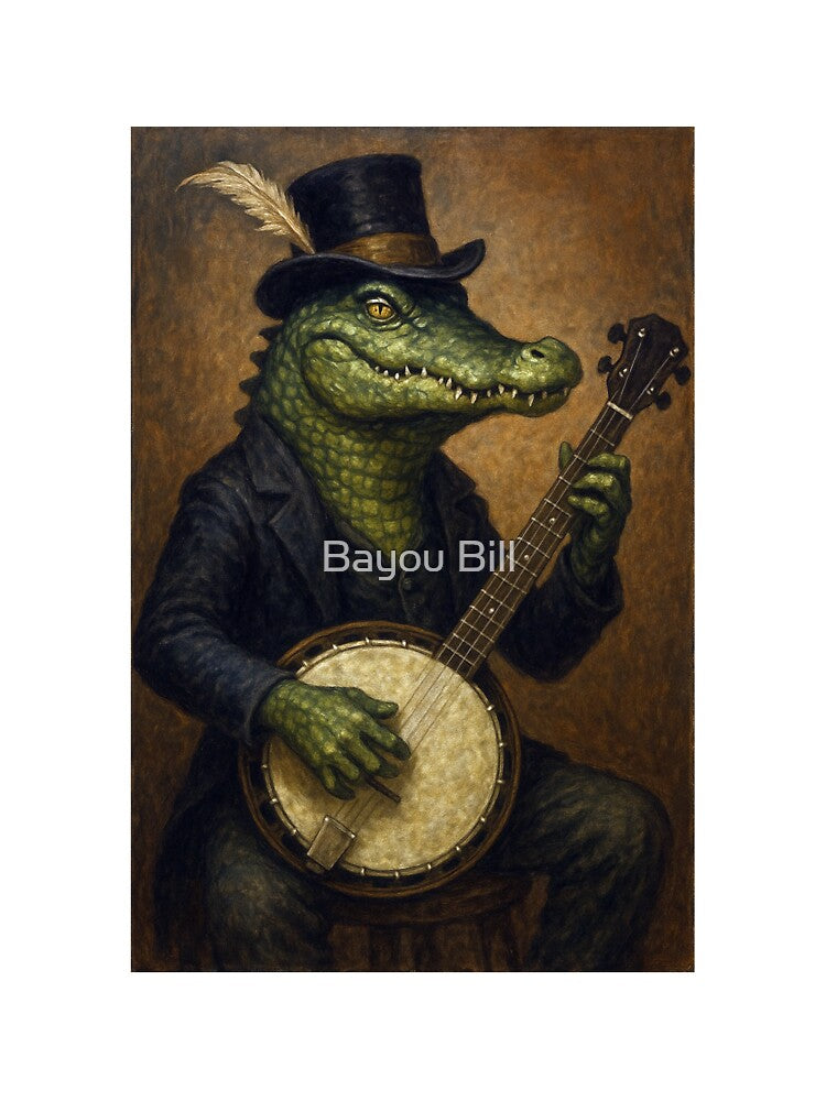 Cajun Alligator Banjo Shirt