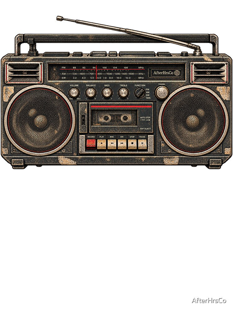 THE BOOMBOX - AfterHrsCo - Late Night Creator Streetwear Design Shirt
