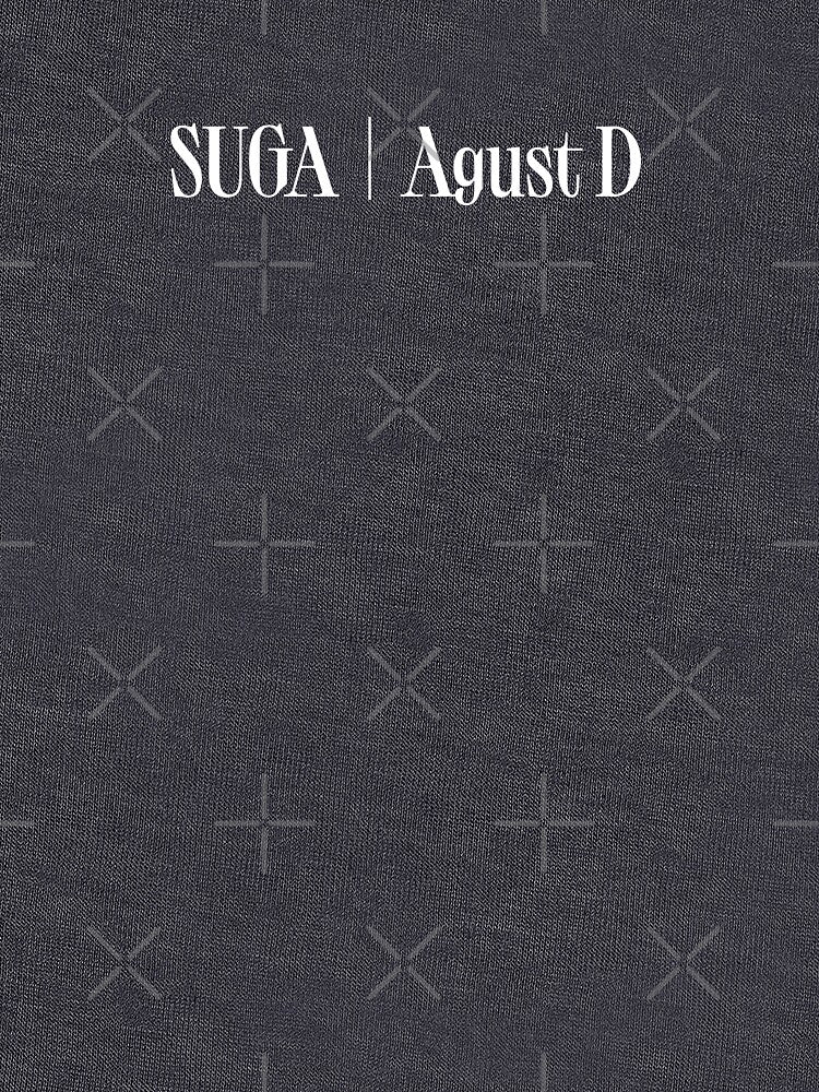 SUGA - AGUST D Name White Text Version Shirt