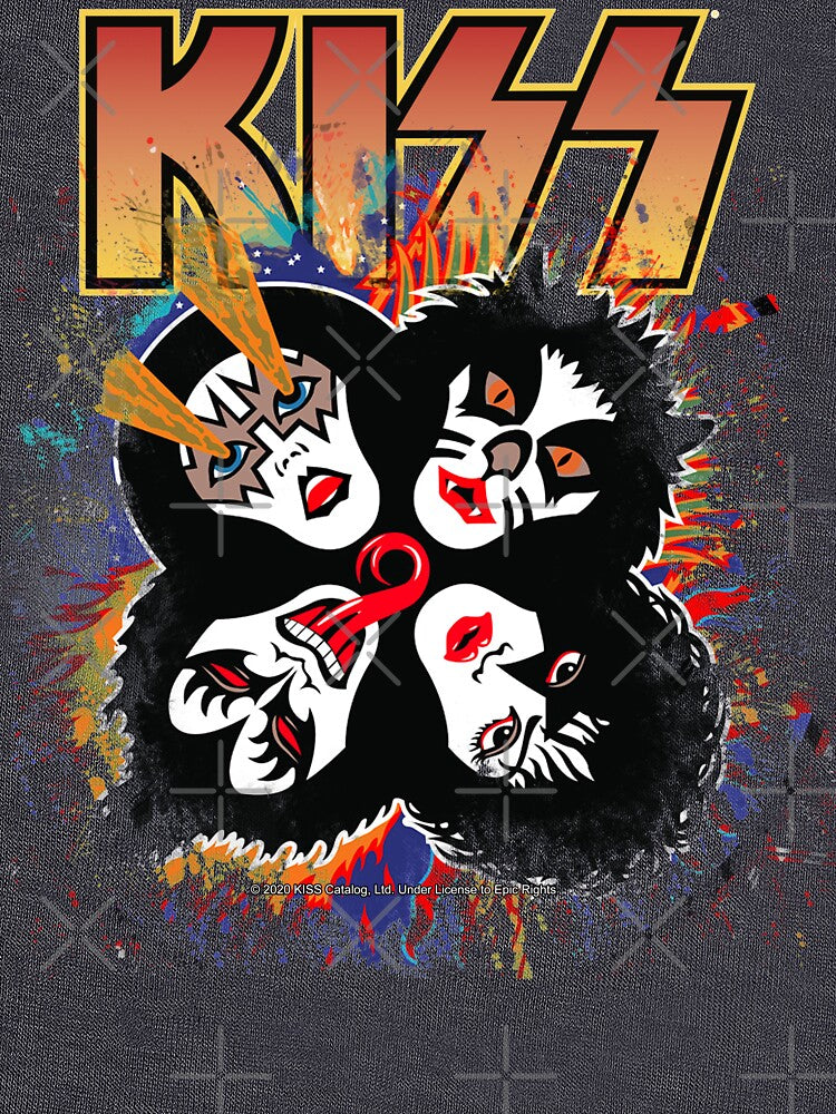 KISS The Band - Rock And Roll Over Splash Logo Shirt