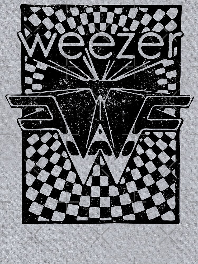 Black Checkered Weezer Aged Shirt