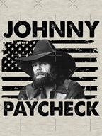 Retro American Flag Johnny Paycheck Music Shirt