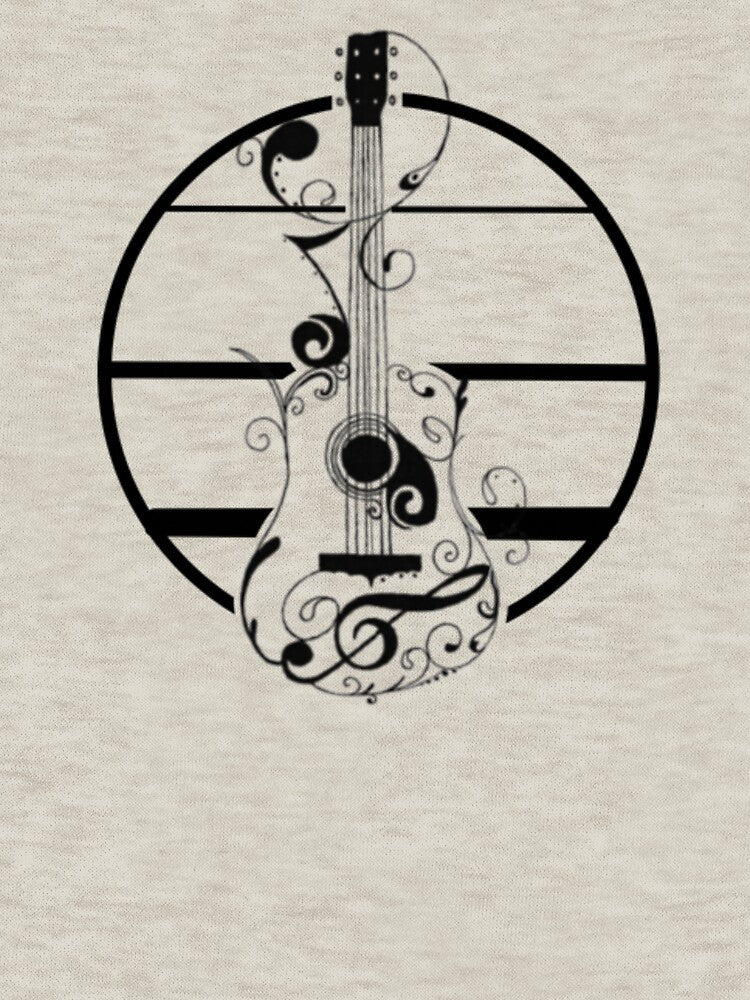 Guitar Circle Design Shirt