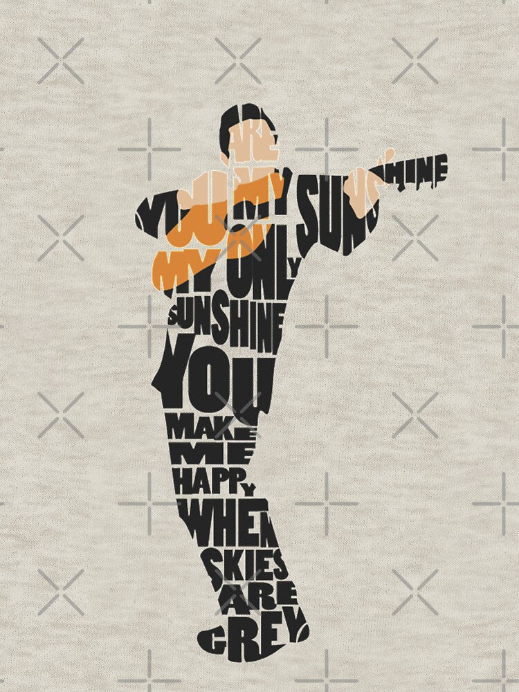 Johnny Cash Typography Art Shirt