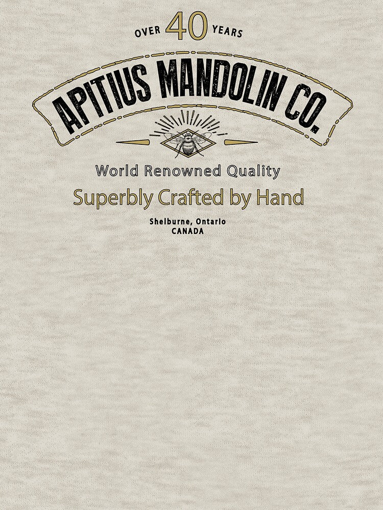 Apitius Mandolins Logo In Black Shirt