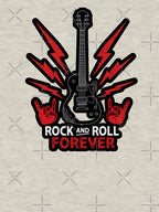 Rock And Roll Forever Rock Guitar Music Rock Concert Metal Music Shirt