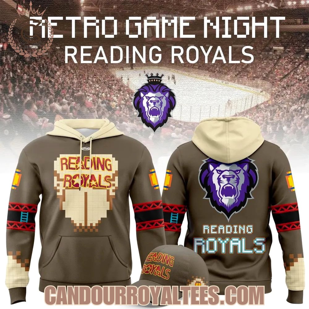 Reading Royals 2026 Retro Game Night Hoodie