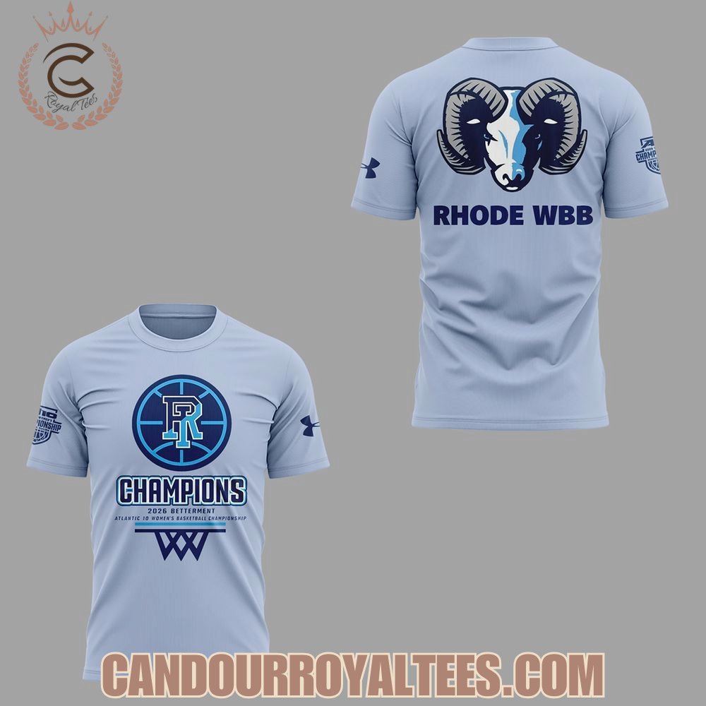 Rhode WBB 2026 A10 WBB Tournament Champions Tshirt, Hoodie