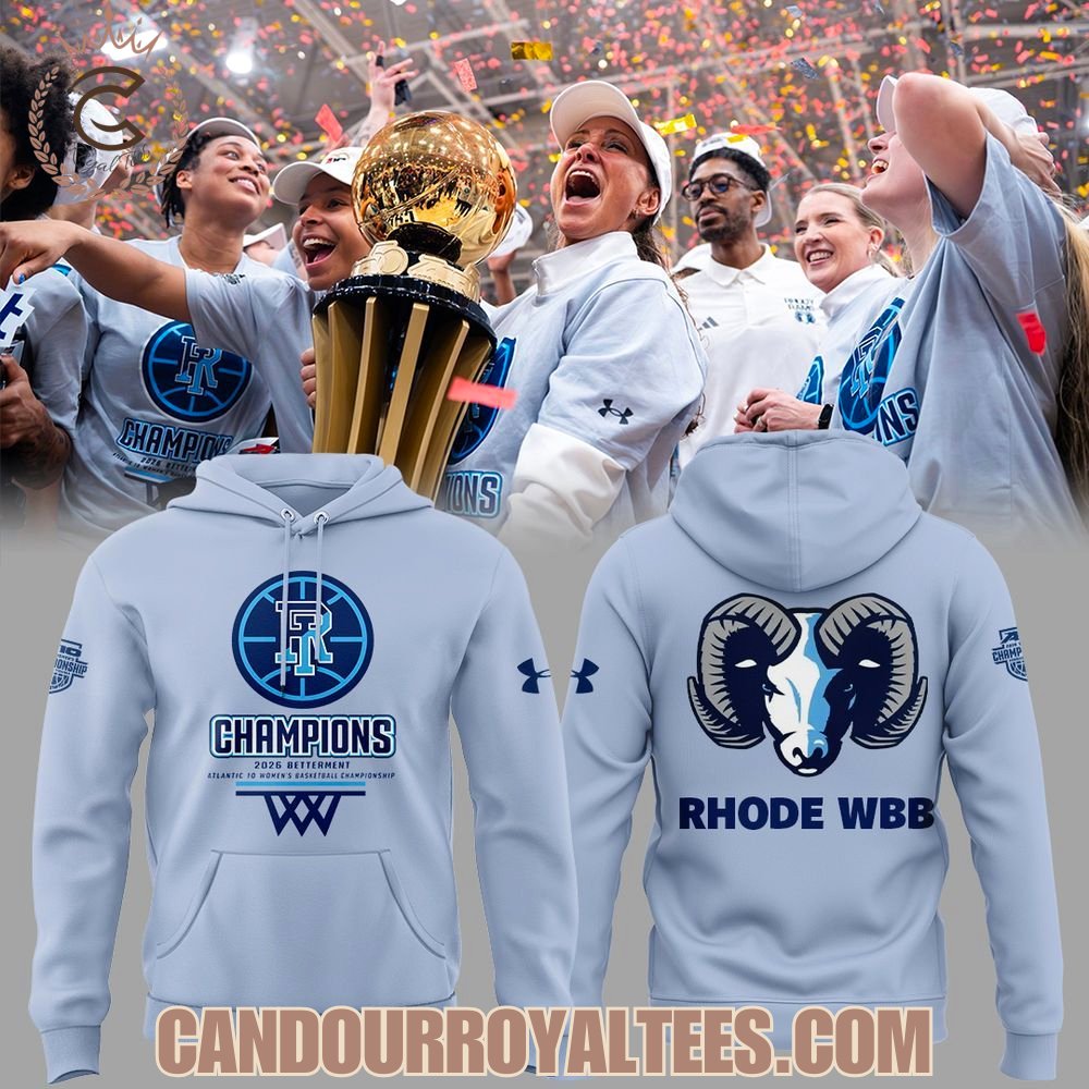 Rhode WBB 2026 A10 WBB Tournament Champions Tshirt, Hoodie