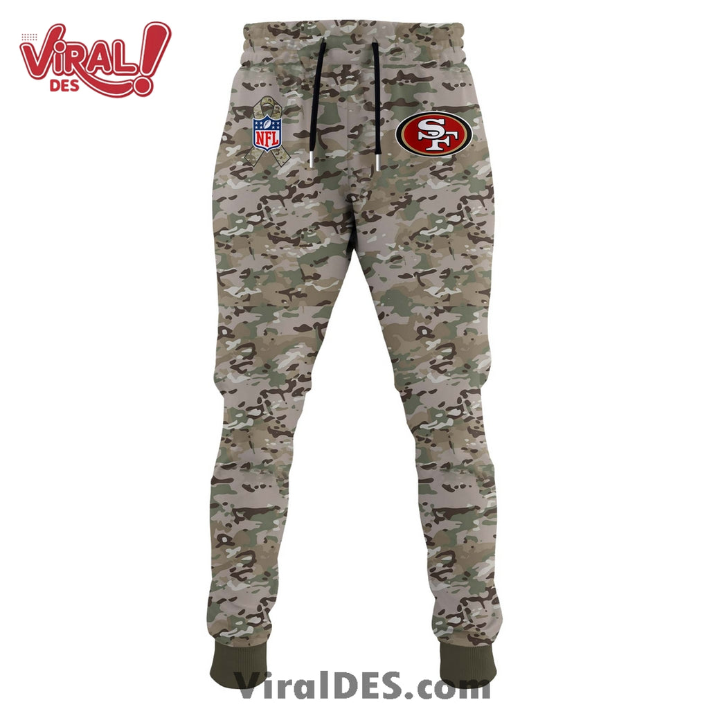San Francisco 49ers 2025 Salute to Service Hoodie, Long Pants