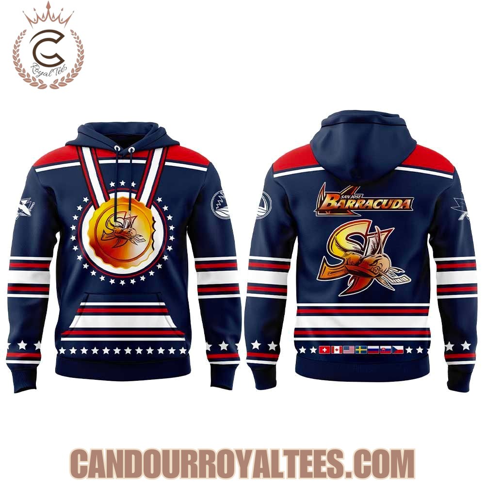 San Jose Barracuda For Cudalympics Uniform Hoodie