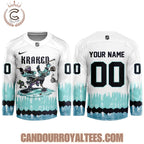 Seattle Kraken Grateful Dead Tie Dye Hockey Jersey