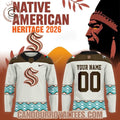 Seattle Kraken Native American Heritage Night 2026 Hockey Jersey