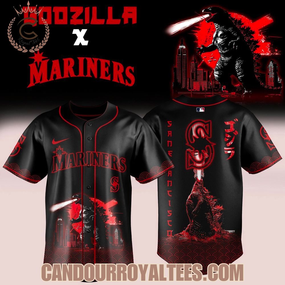 Seattle Mariners x Godzilla 2026 Jersey
