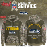 Seattle Seahawks 2025 Salute to Service Hoodie, Long Pants