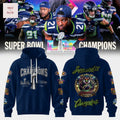 Seattle Seahawks Super Bowl LX Champions Hooide