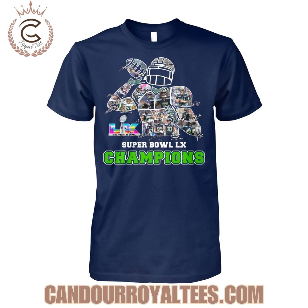 Seattle Seahawks Super Bowl LX Champions T-Shirt