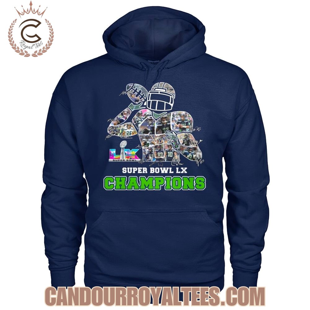 Seattle Seahawks Super Bowl LX Champions T-Shirt
