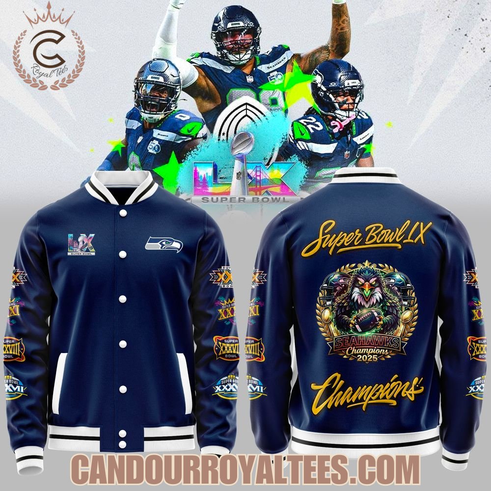 Seattle Seahawks Super Bowl LX Champions Varsity Jacket