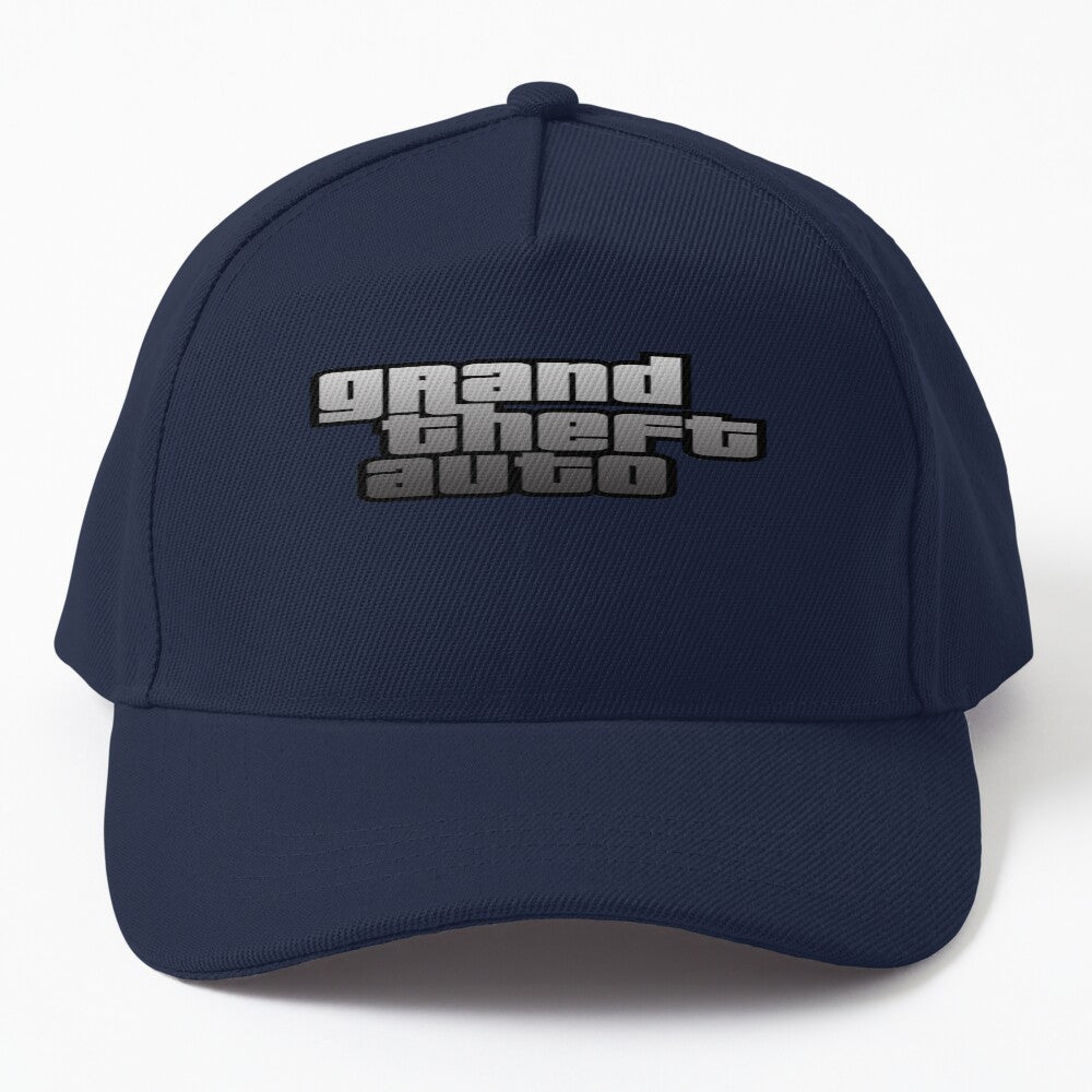 GTA Grand Theft Auto Logo Silver Hat