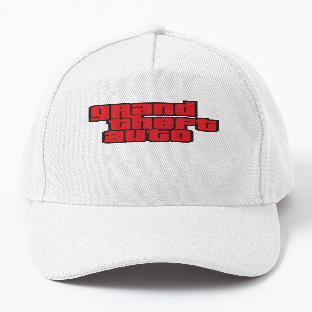 GTA Grand Theft Auto Logo Vibrant Red Hat
