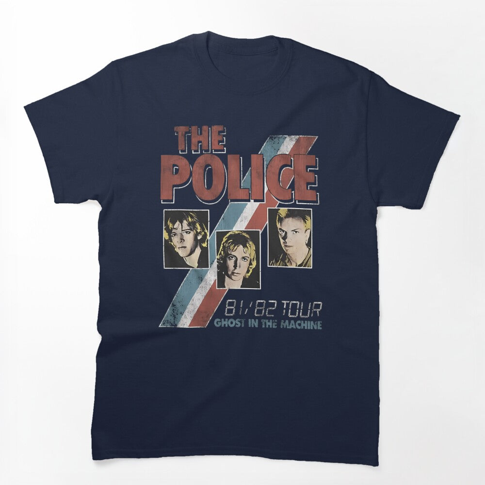 Officially Licensed The Police Ghost In The Machine - The Police Band Shirt