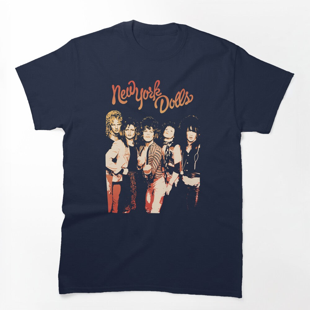 New York Dolls Proto Glam Rock Band Shirt