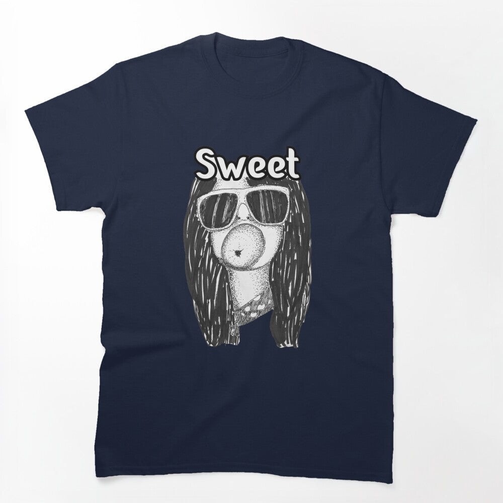 Sweet British Glam Rock Bubblegum Cartoon Shirt