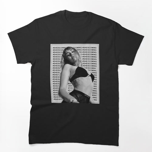 Miley SheIsComing Black And White Shirt